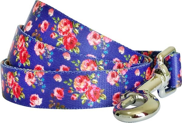 Blueberry Pet Durable Scent Inspired Rose Print Dog Leash