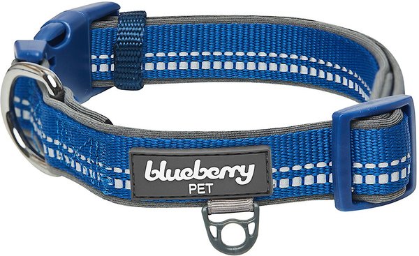 Blueberry Pet 3M Pastel Color Padded Reflective Dog Collar, Navy, Small: 12 to 16-in neck slide 1 of 6