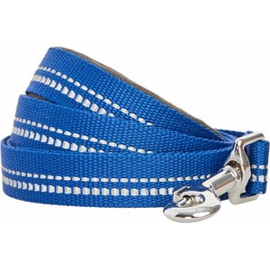 Blueberry Pet 3M Reflective Pastel Color Dog Leash, Navy, Medium: 5-ft long, 3/4-in wide