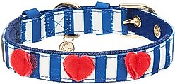 Blueberry Pet Bon Voyage Sea Lover Dog Collar, Chunky Nautical Blue Stripes, Small: 9 to 12.5-in neck