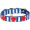 Show in main carousel: Blueberry Pet Bon Voyage Sea Lover Dog Collar, Chunky Nautical Blue Stripes, Small: 9 to 12.5-in neck slide 1 of 6