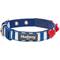 Show in main carousel: Blueberry Pet Bon Voyage Sea Lover Dog Collar, Chunky Nautical Blue Stripes, Small: 9 to 12.5-in neck slide 4 of 6