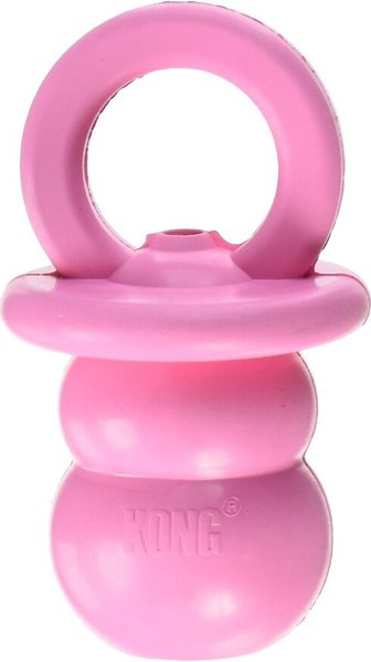 KONG Puppy Binkie Chew Dog Toy, Pink, Small slide 1 of 3