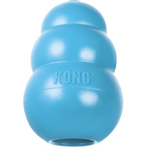 KONG Puppy Binkie Chew Dog Toy Blue Medium Chewy