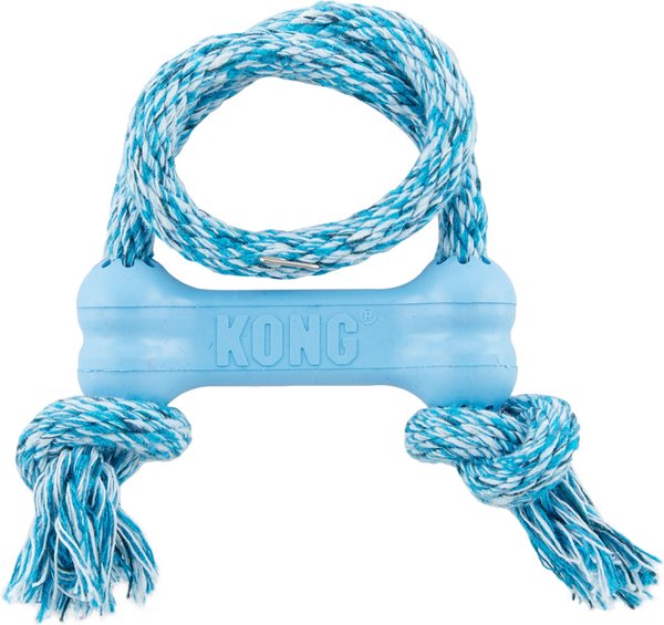 KONG Puppy Goodie Bone Dog Toy, Blue, X-Small slide 1 of 3