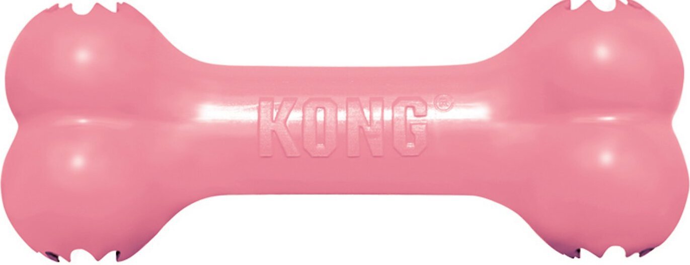 pink dog bone toy