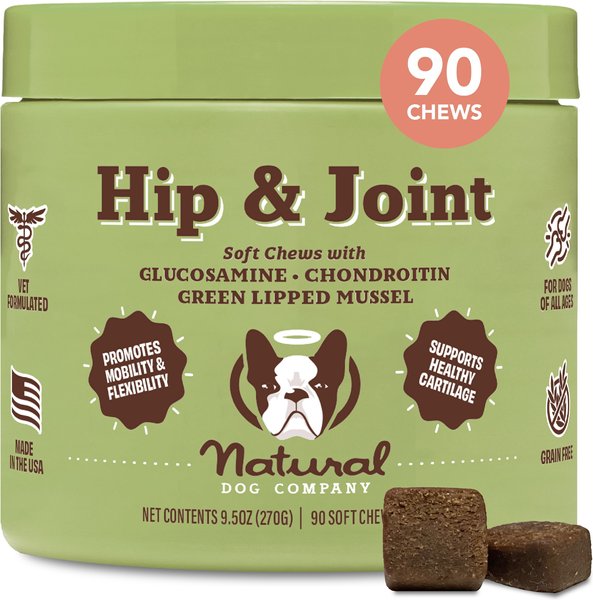 Natural Dog Company Hip & Joint Dog Supplement, 90 Count slide 1 of 9