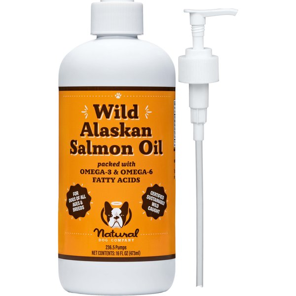 NATURAL DOG COMPANY Wild Alaskan Salmon Oil Liquid Skin & Coat