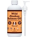 Natural Dog Company Wild Alaskan Salmon Oil Liquid Skin & Coat Supplement for Dogs, 32-oz bottle