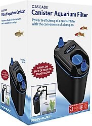 Penn-Plax Cascade Canistar Hang-On Aquarium Filter, Large, Black