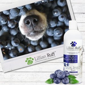 Lillian Ruff Berry Blue Brightening Dog & Cat Face & Body Wash, 16-oz bottle