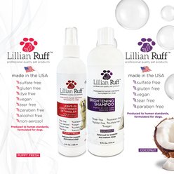 Lillian Ruff Brightening Dog & Cat Shampoo & Leave in Conditioner Set, 16-fl oz & 8-fl oz bottle slide 2 of 9