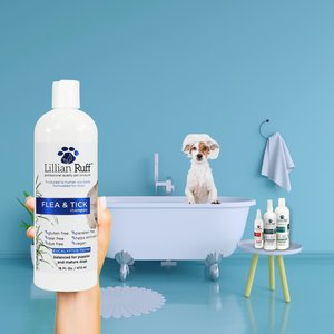 Lillian Ruff Flea & Tick Dog Shampoo, 16-fl oz bottle
