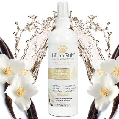 Show full view: Lillian Ruff Waterless Vanilla Dog & Cat Shampoo, 16-fl oz bottle slide 1 of 10