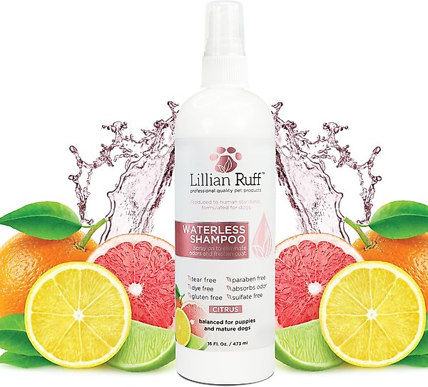 Lillian Ruff Waterless Citrus Dog & Cat Shampoo