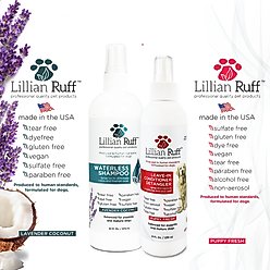 Lillian Ruff Waterless Dog & Cat Shampoo & Leave in Conditioner Set, 1 16-fl oz bottle & 1 8-fl oz bottle slide 2 of 9