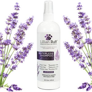 Lillian Ruff Waterless Lavender Dog & Cat Shampoo, 16-oz bottle