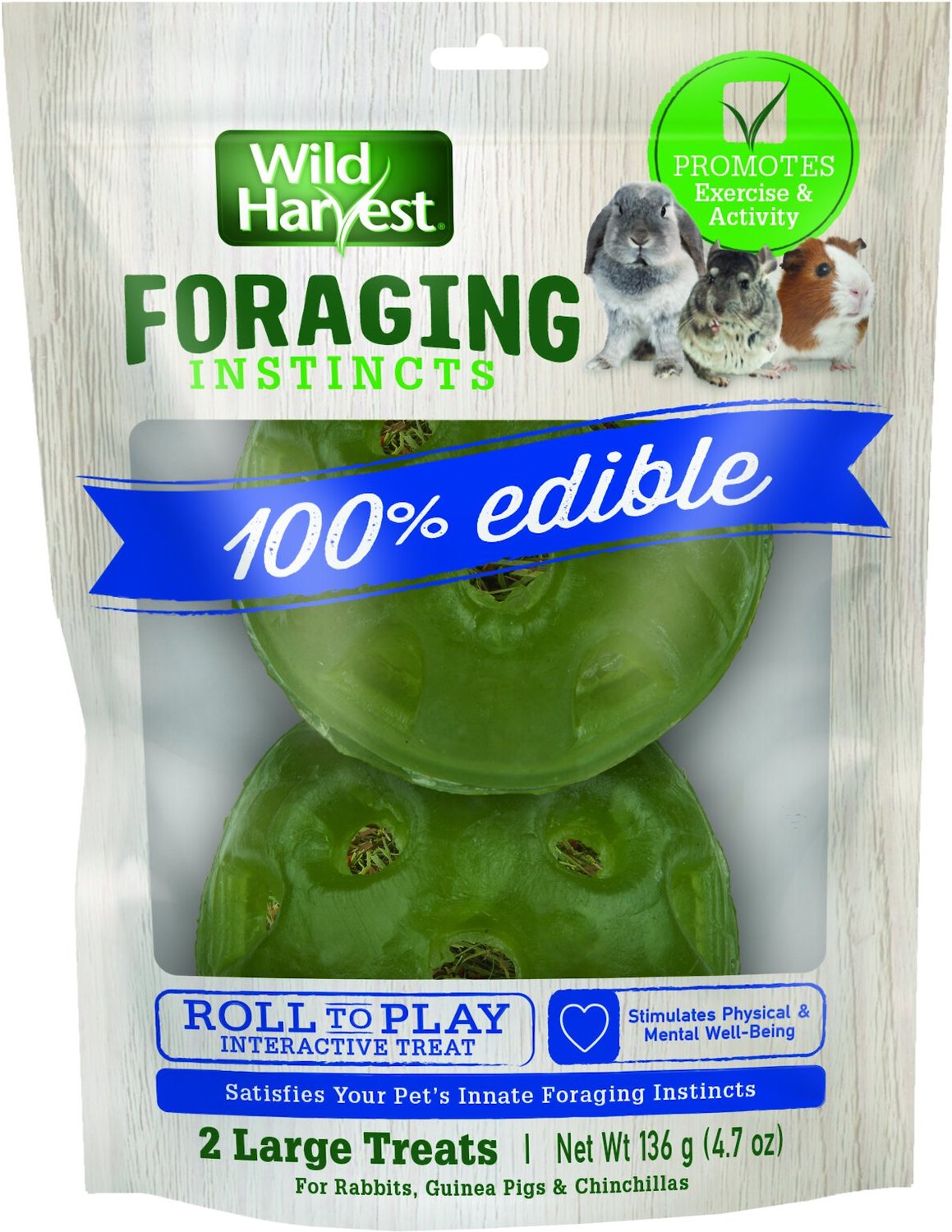 Wild Harvest Foraging Instincts Roll n’ Play Interactive Small Animal Treats