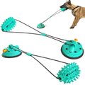HANAMYA Toothbrush Suction Cup Dog Chew Toy, Turquoise Blue