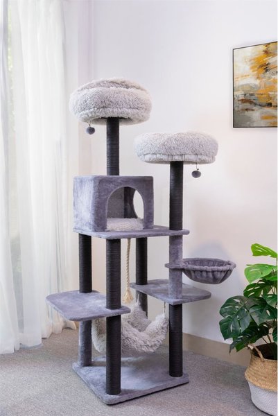 Catry interactive 7-Level Cat Tree with Condo, Scratching Posts, & Toys, 63-in H slide 1 of 9