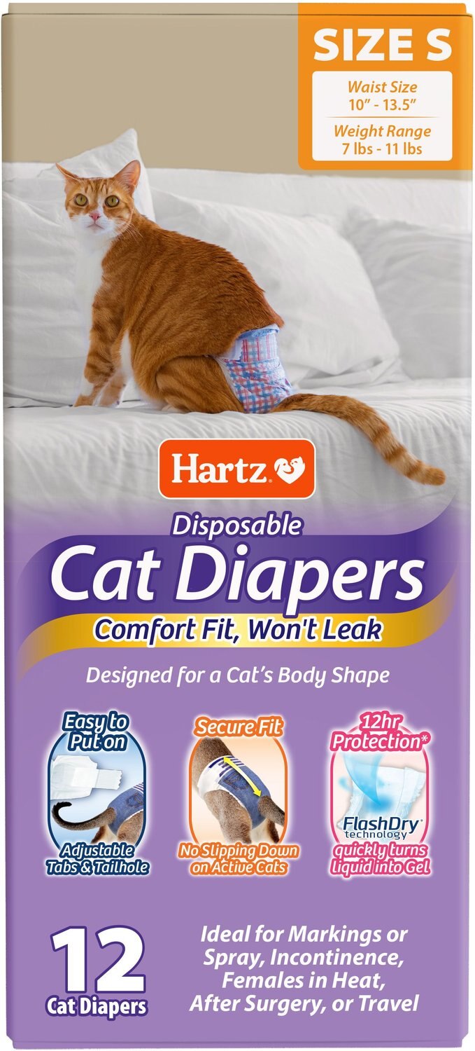 Hartz Disposable Cat Diaper, 10 count
