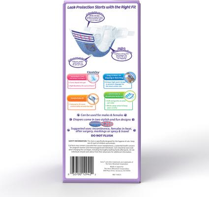 Show full view: Hartz Comfitables Male & Female Cat Diaper, 12 count, Small slide 3 of 10