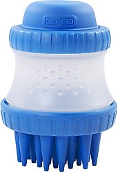 Dexas Popware for Pets ScrubBuster Dog Brush, Pro Blue