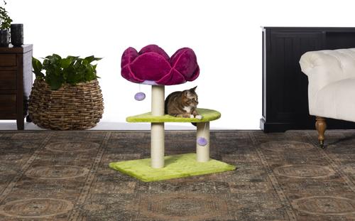 Show full view: Prevue Pet Products Flower Power 28.3-in Faux Fur Cat Tree slide 3 of 11