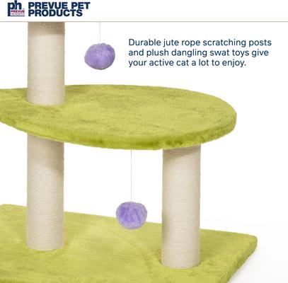 Show full view: Prevue Pet Products Flower Power 28.3-in Faux Fur Cat Tree slide 8 of 11