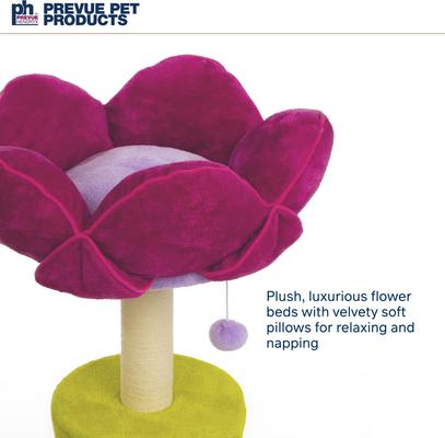 Show full view: Prevue Pet Products Flower Garden 44.5-in Faux FleeceCat Tree slide 6 of 11