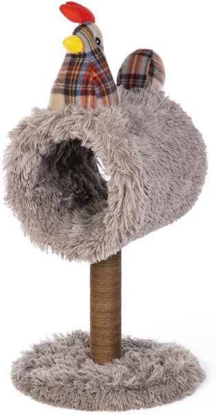 Prevue Pet Products Cozy Chicken 25.5-in Faux Fur Cat Tree slide 1 of 9