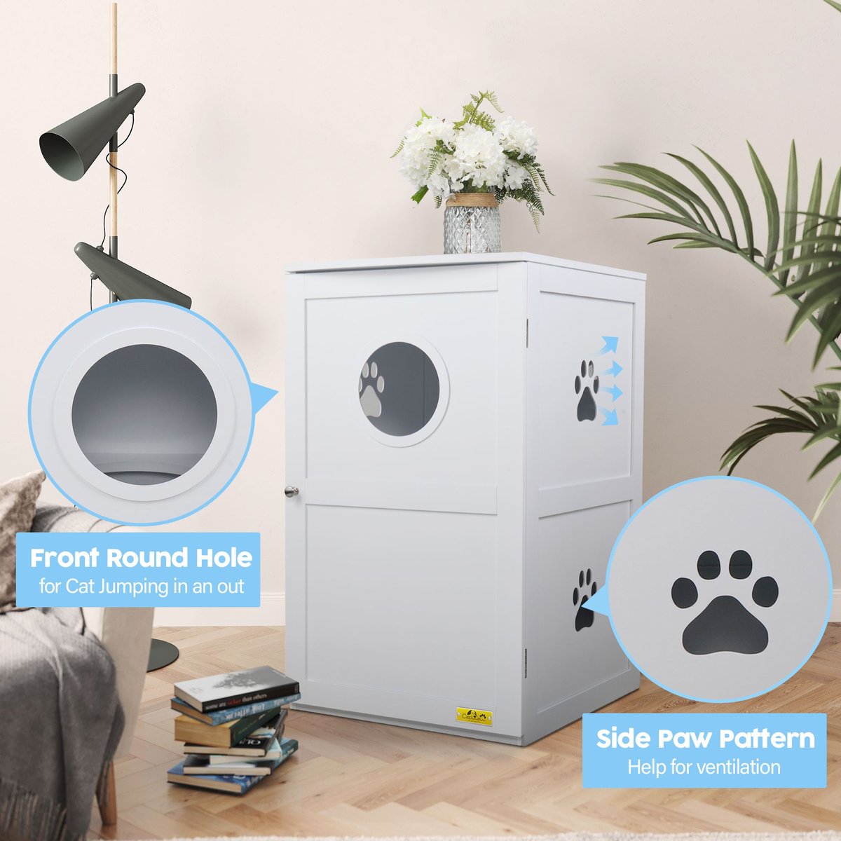 2 story on sale cat litter box