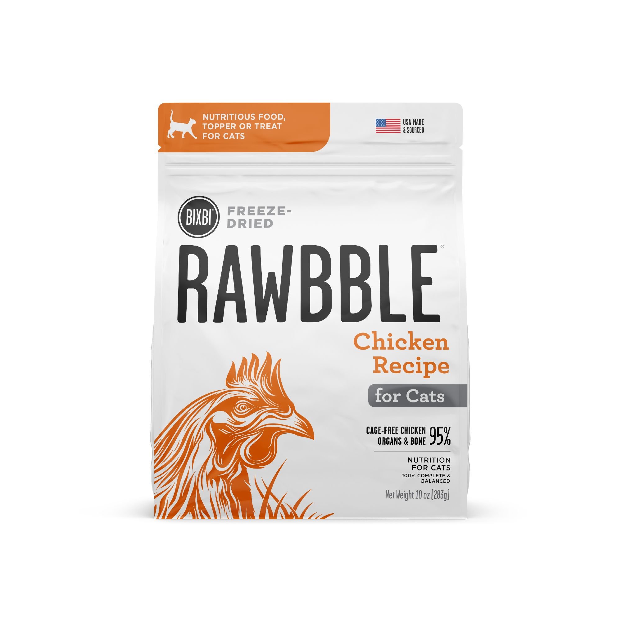 BIXBI RAWBBLE Chicken Recipe Grain Free Freeze Dried Cat Food