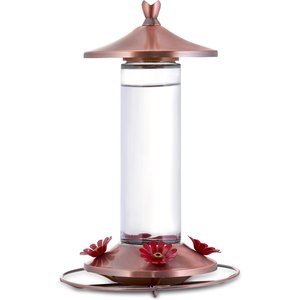 Perky-Pet Elegant Copper Glass Hummingbird Feeder