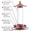 Perky-Pet Elegant Copper Glass Hummingbird Feeder