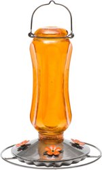 Perky-Pet Carnival Glass Vintage Oriole Bird Feeder