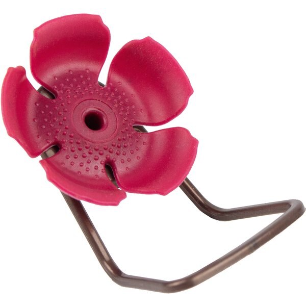 Perky-Pet Replacement Pink Phlox Flower Bird Feeding Port & Perch, 6 count