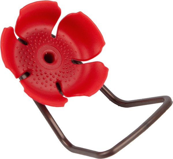 Perky-Pet Replacement Hollyhock Flower Bird Feeding Port & Perch, 6 count, Red slide 1 of 7