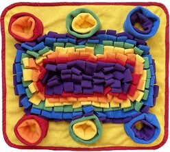 Piggy Poo and Crew Rooting Snuffle Pig Mat, Rainbow, 18 x 20-in