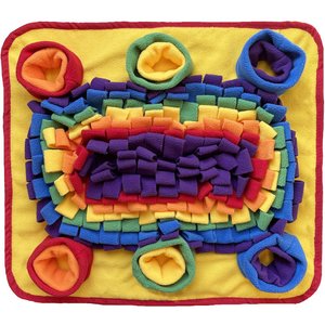Piggy Poo and Crew Rooting Snuffle Pig Mat, Rainbow, 18 x 20-in