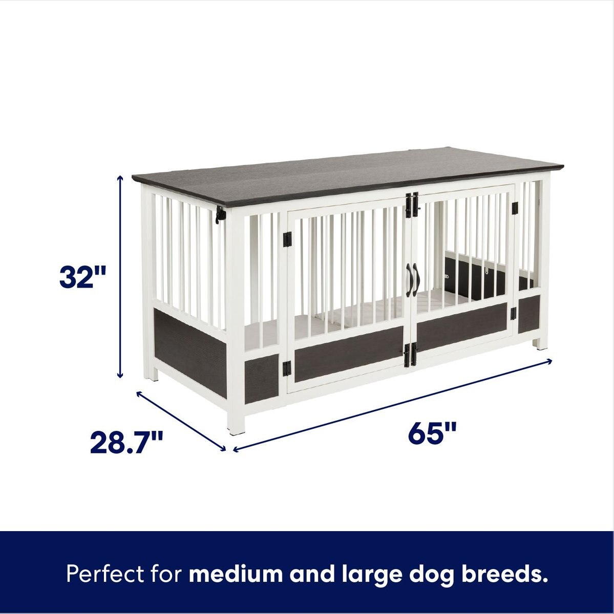 Frisco "Roma" Dog Crate Credenza & Mat