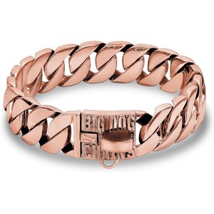 Big Dog Chains The Midas Dog Collar, Rose Gold, 28-in
