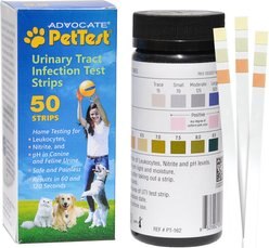PetTest Urinary Tract Infection Dog & Cat Test Strips, 50 count