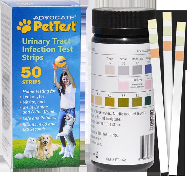 PetTest Urinary Tract Infection Dog & Cat Test Strips, 50 count slide 1 of 2