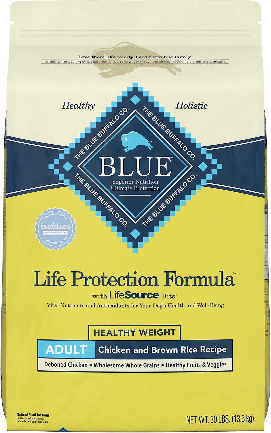 Blue Buffalo Life Protection Formula Healthy Weight Adult Chicken & Brown Rice Recipe Dry Dog Food