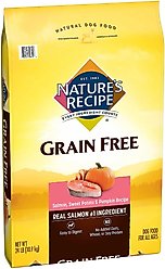 Nature's Recipe Grain-Free Salmon, Sweet Potato & Pumpkin Recipe Dry Dog Food, 24-lb bag, bundle of 2 slide 1 of 7