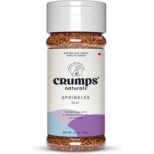 Crumps' Naturals Beef Liver Sprinkles Grain-Free Dog Food Topper, 4.2-oz jar, bundle of 2