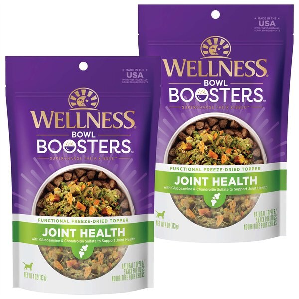 Wellness CORE Bowl Boosters Joint Health Adult Dry Dog Food Topper, 4-oz bag, bundle of 2 slide 1 of 10