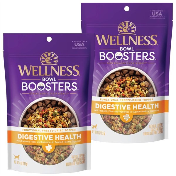 Wellness CORE Bowl Boosters Digestive Health Dry Dog Food Topper, 4-oz bag, 4-oz bag, bundle of 2 slide 1 of 10