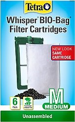 Tetra Whisper Bio-Bag Aquarium Filter Cartridge, 6 count